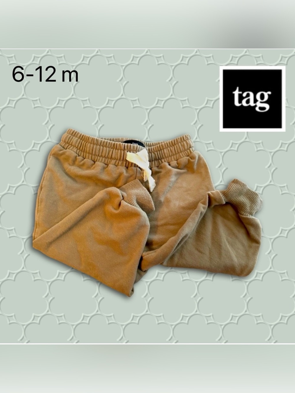 🇨🇦👍GUC TAG |6 m | Casual & Cosy Baby unisex pants Kaki joggers